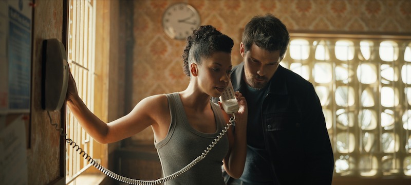 Noah Centineo as Owen Hendricks and Fivel Stewart as Hannah Copeland in Season 2 of ‘The Recruit’