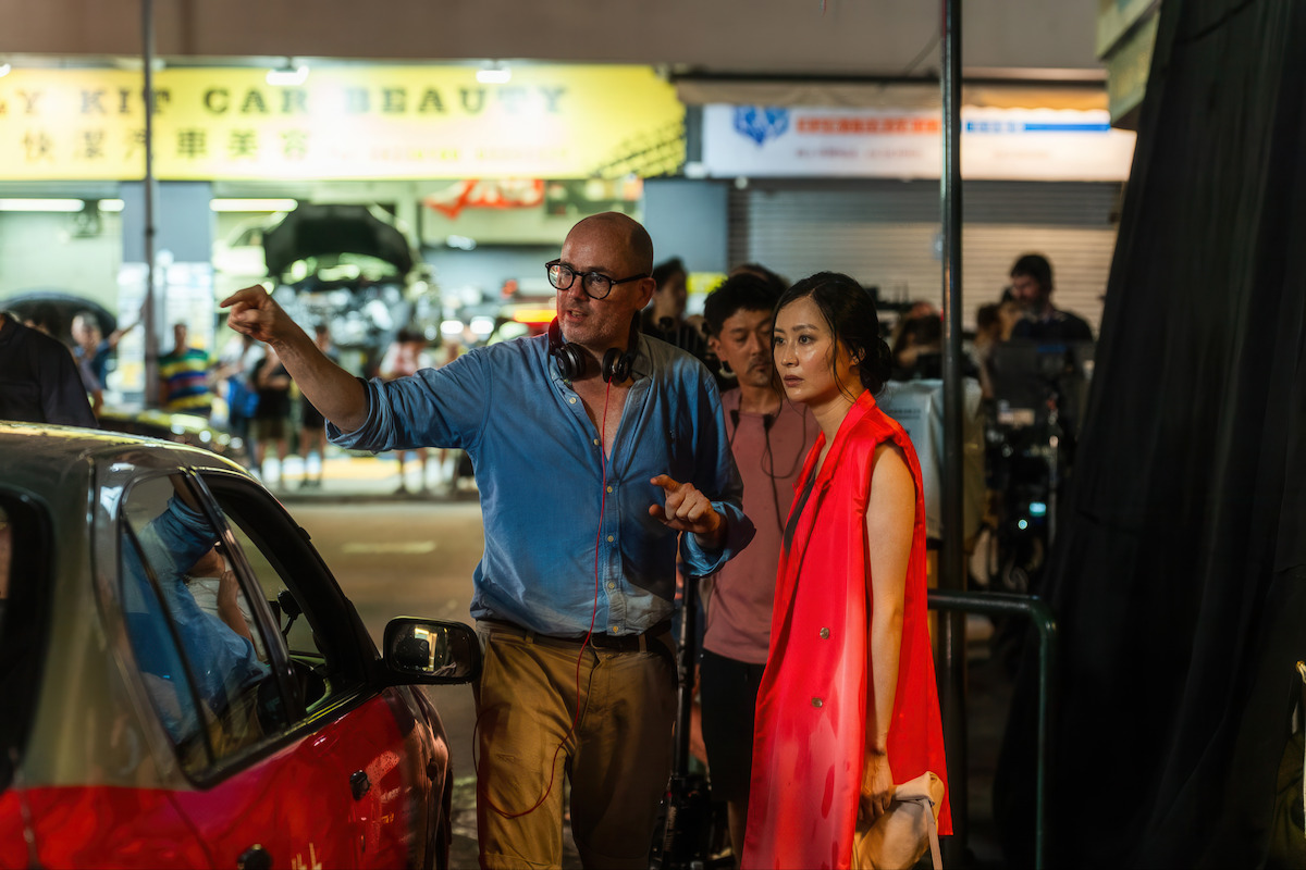 Director Ed Berger with actor Fala Chen
