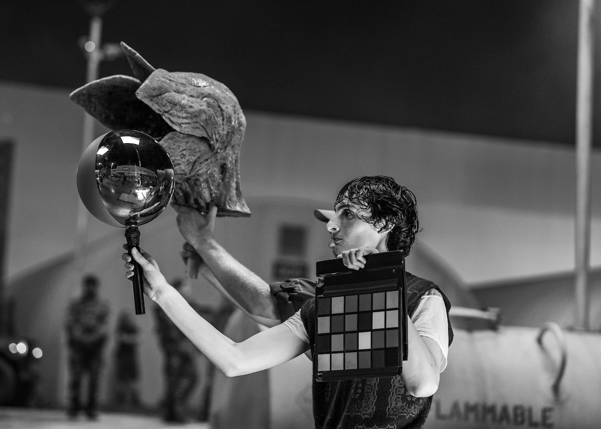 STRANGER THINGS: SEASON 5. Finn Wolfhard as Mike Wheeler behind the scenes of Stranger Things: Season 5.