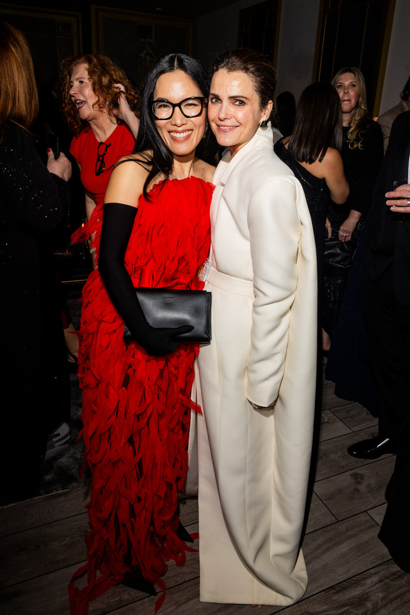Ali Wong and Keri Russell attend Netflix's Golden Globe Afterparty 2025 at Spago on January 05, 2025 in Beverly Hills, California.