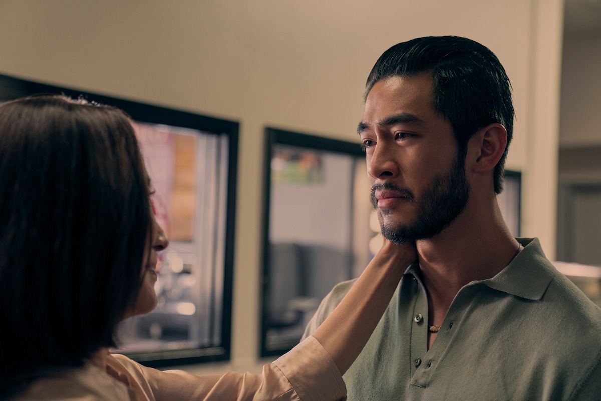 Michelle Yeoh as Mama Sun, Justin Chien as Charles Sun in Episode 108 of ‘The Brothers Sun’