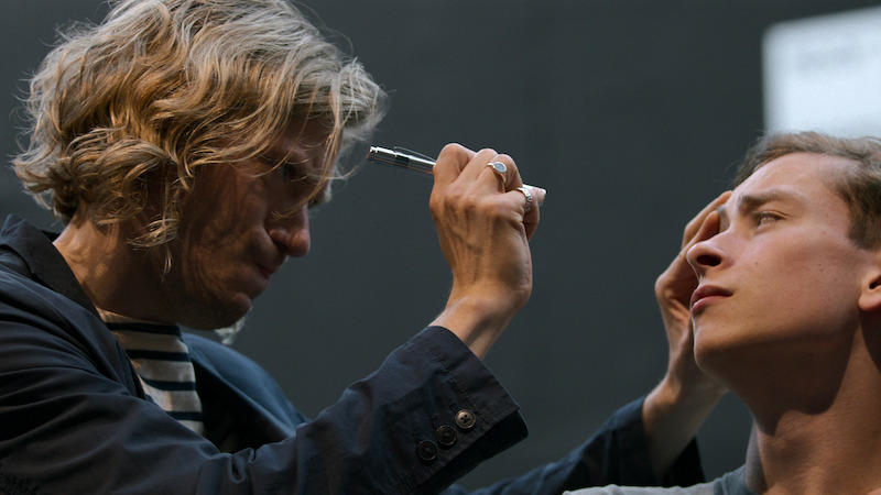 Patrick Vaill as Dr. Brenner and Louis McCartney as Henry Creel in 'Behind the Curtain: Stranger Things: The First Shadow'