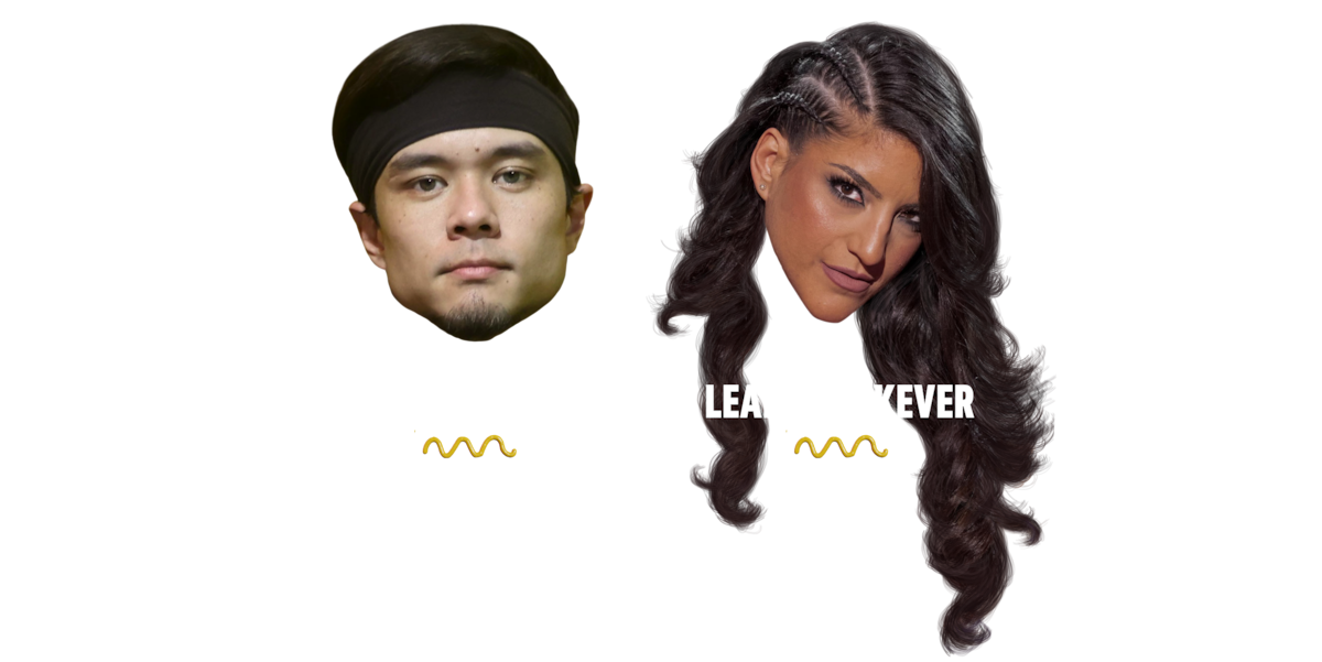 silo’d heads of Matt Stonie and Leah Shutkever