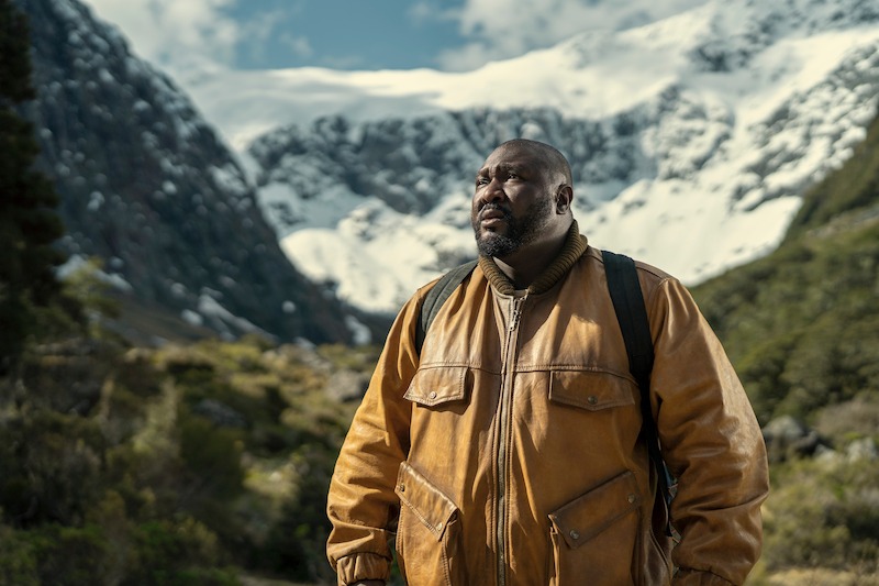 Nonso Anozie as Jepperd stands in a mountain range in Season 3 of 'Sweet Tooth'