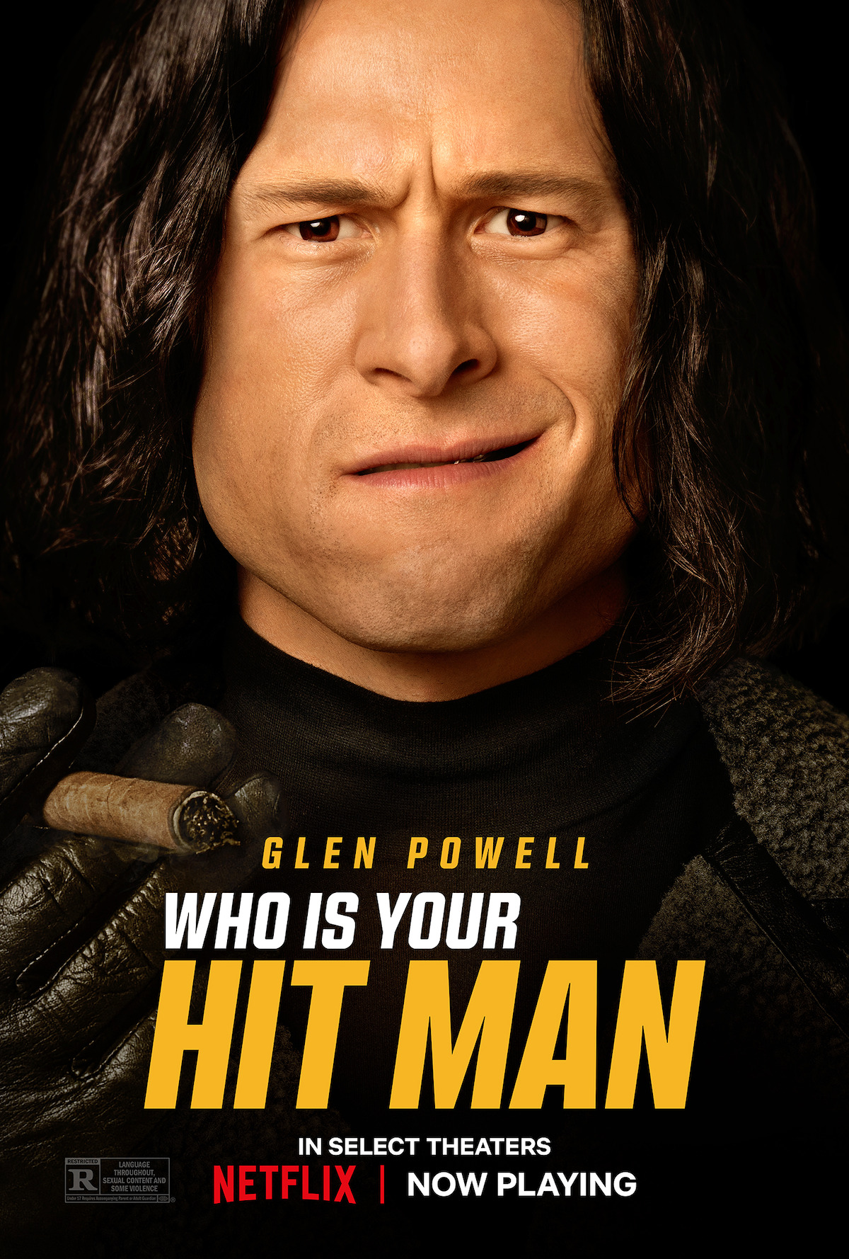 Glen Powell as Nico in 'Hit Man'