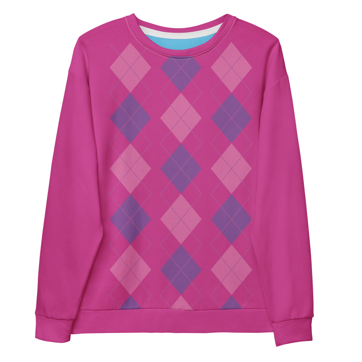 Baby Saja’s pink argyle crewneck sweatshirt from ‘Kpop Demon Hunters.’