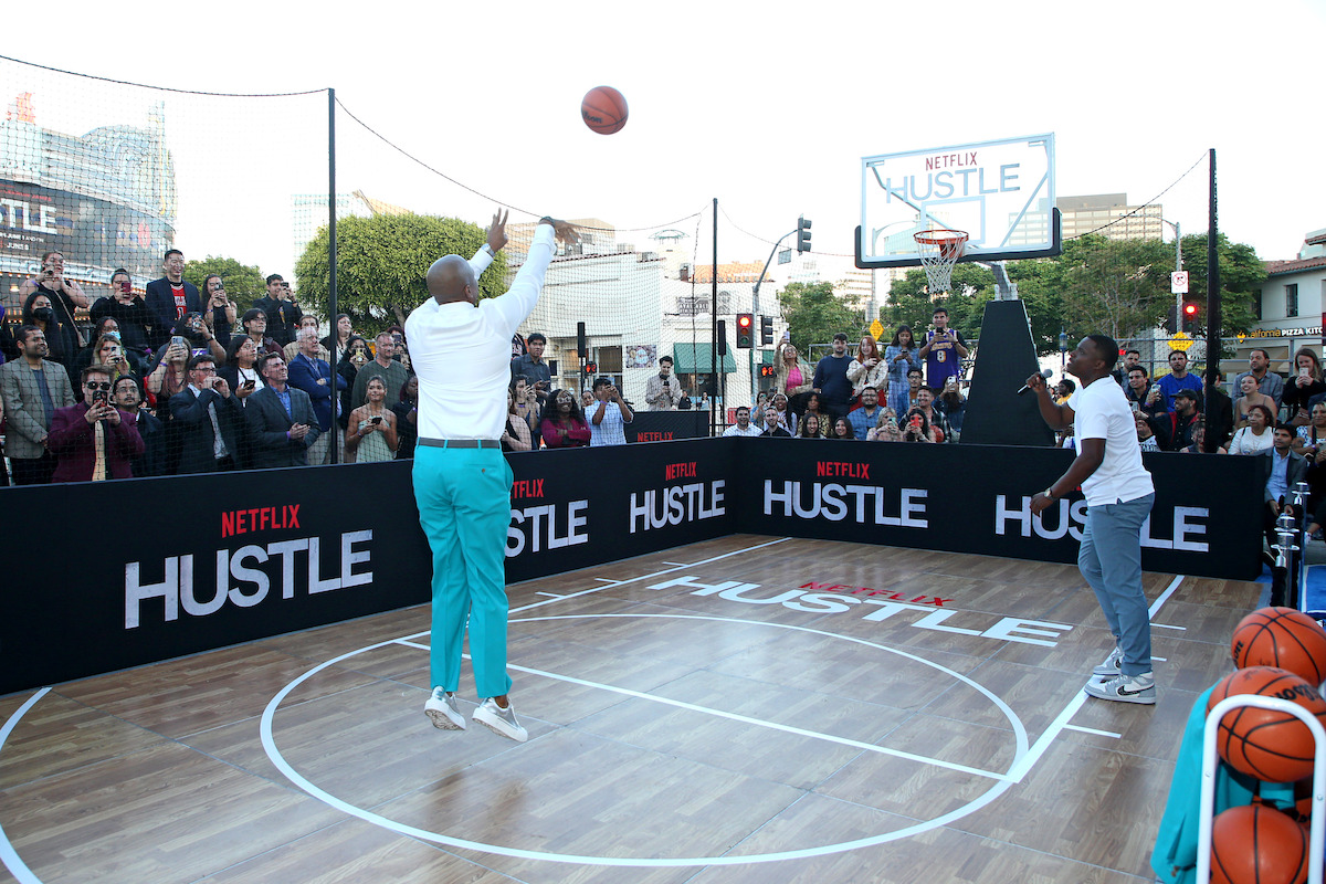 Adam Sandler stars as a washed-up NBA scout in Netflix's Hustle