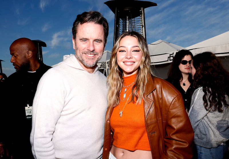 Charles Esten and Madelyn Cline at Outer Banks Poguelandia Festival.