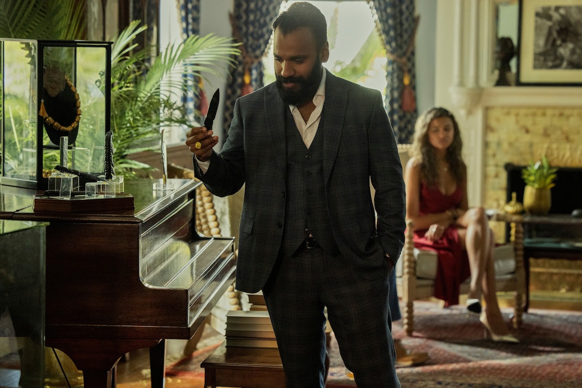 Andy McQueen as Carlos Singh in ‘Outer Banks’ Season 3.