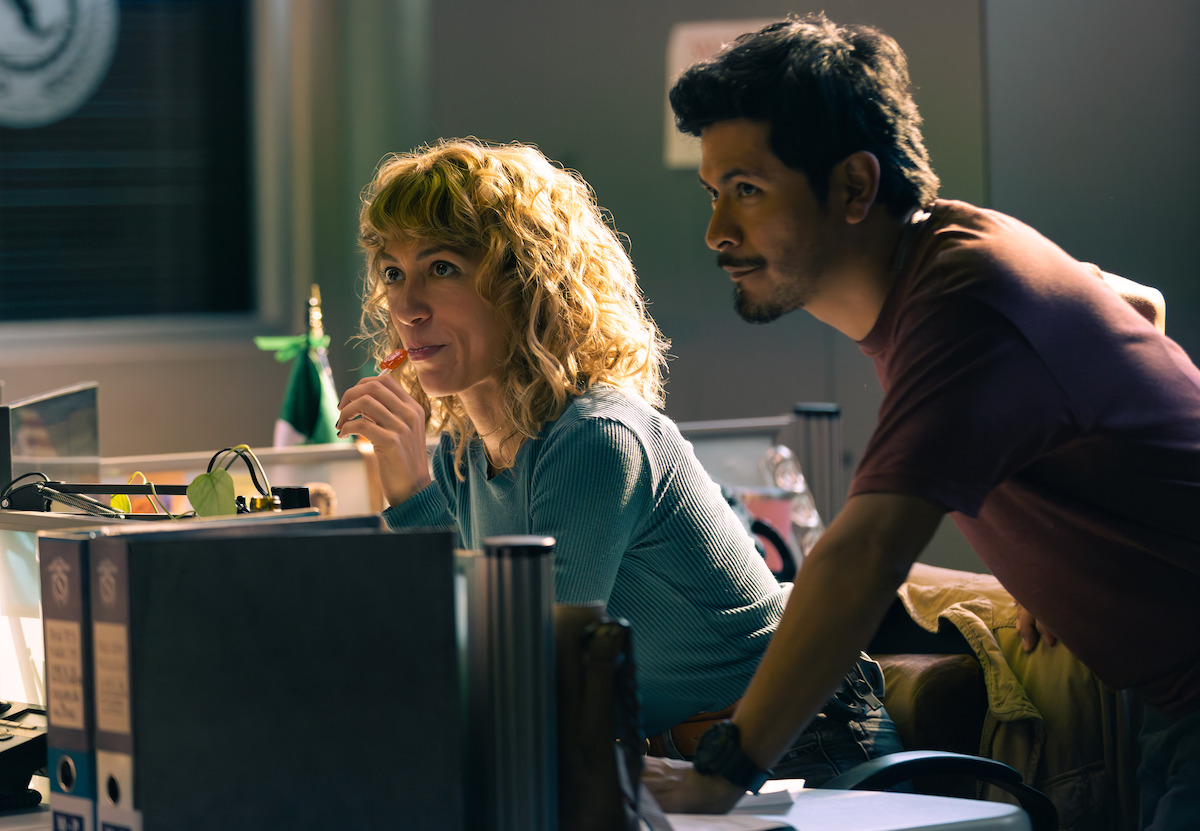 Mayra Hermosillo as Gloria, Harold Torres as Nico in ‘The Gringo Hunters.’