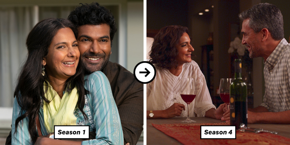 L-R: Nalini Vishwakumar in Season 1 and Season 4