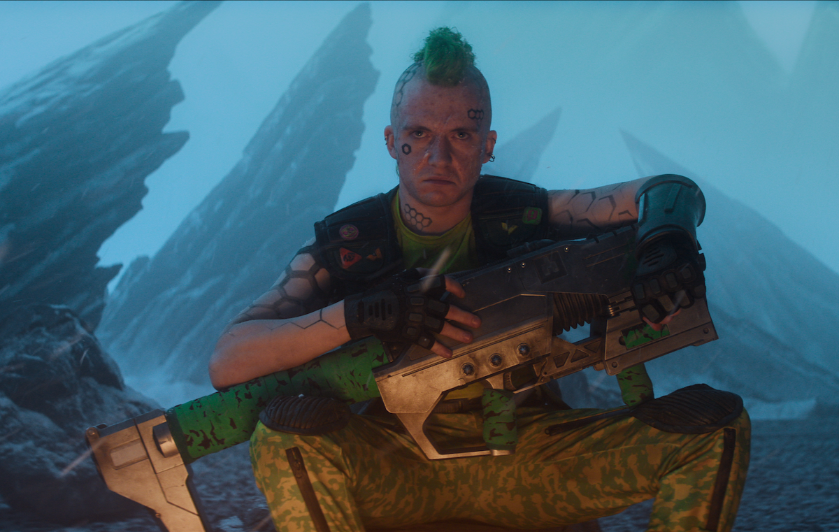 Gwion Glyn as Mohawk in Season 7 of ‘Black Mirror’