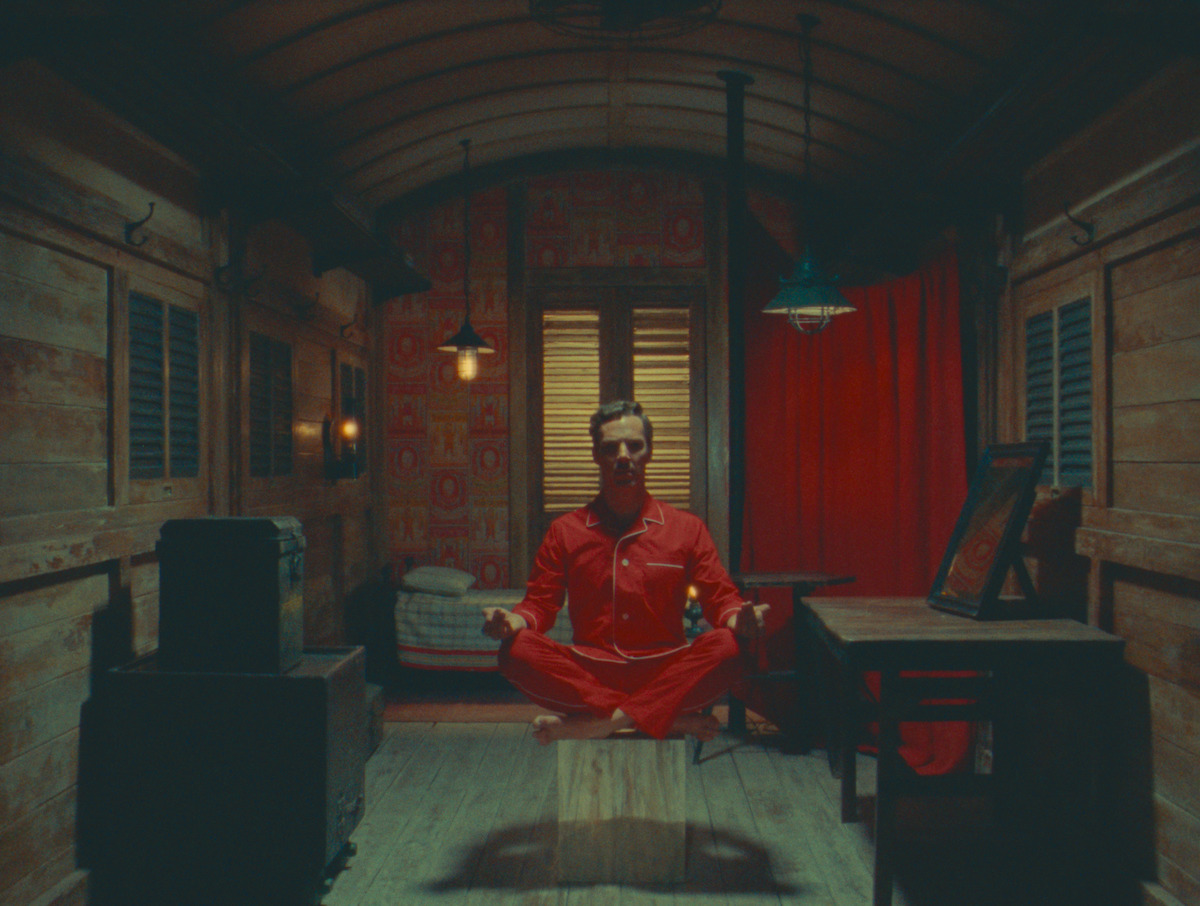 Benedict Cumberbatch levitates as Henry Sugar in ‘The Wonderful Story of Henry Sugar.’