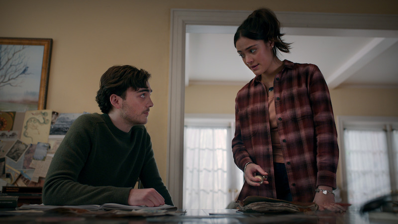 Cal (Ty Doran) and Olive (Luna Blaise) in Season 4 of Manifest.