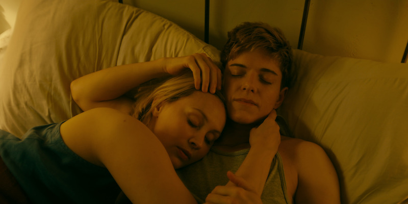 Sarah Gadon as Laura Redman and Mae Martin as Alex Dempsey in 'Wayward.'