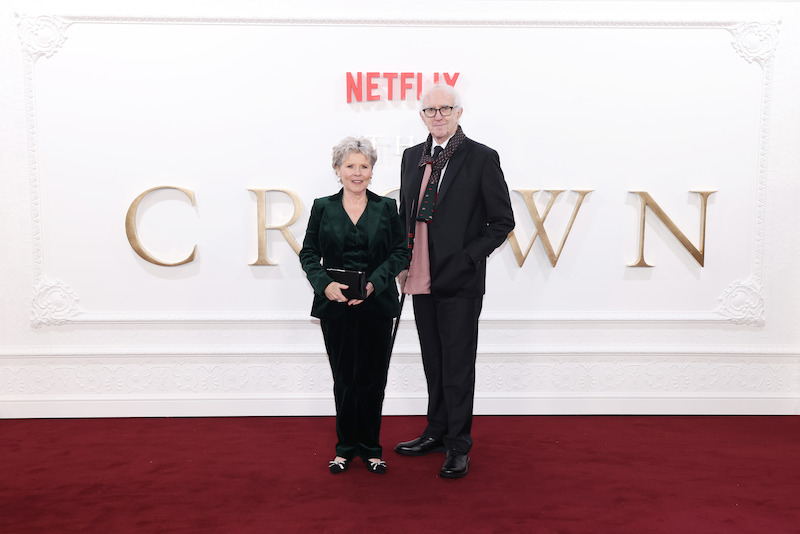 Imelda Staunton and Jonathan Pryce attend The Crown finale celebration at The Royal Festival Hall.