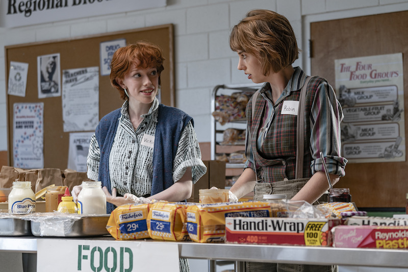 From left: McNulty as Vickie and Hawke as Robin in Stranger Things Season 4, Volume 2. - See Over 100 Photos From ‘Stranger Things’ Season 4 Volume 2