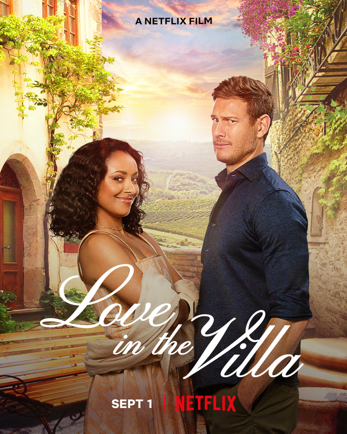 Watch Love in the Villa Trailer with Tom Hopper and Kat Graham image