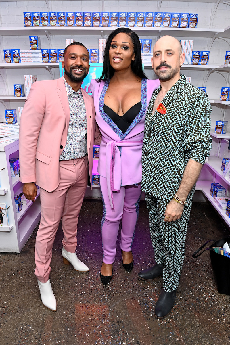 (L-R) Allan K. Washington, Miss Peppermint, and Anthony Michael Lopez attend the Netflix New York Special Screening of Survival Of The Thickest at Metrograph on July 11, 2023 in New York City.