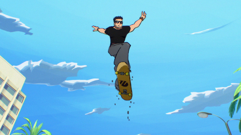 Chris Evans as Lucas Lee in Scott Pilgrim Takes Off. 