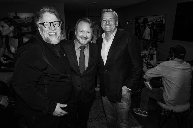 Guillermo del Toro, Rian Johnson, and Ted Sarandos