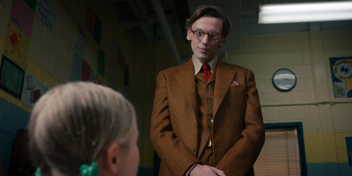 Nell Fisher as Holly Wheeler and Jamie Campbell Bower as Henry Creel in ‘Stranger Things 5’