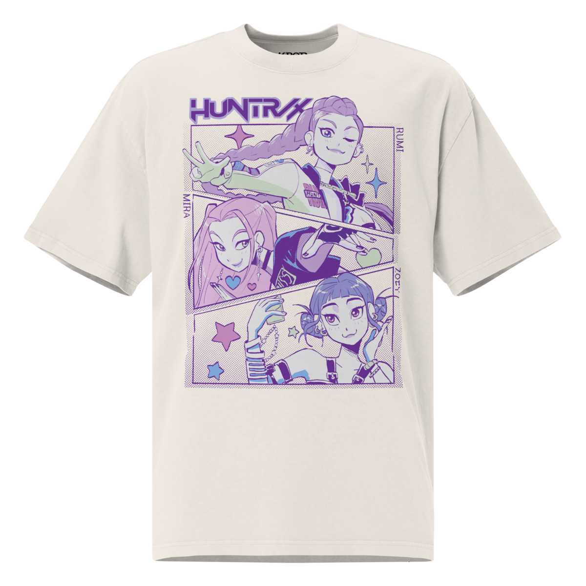 White HUNTR/X T-Shirt from ‘Kpop Demon Hunters’