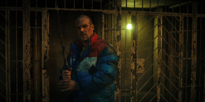 Harbour as Hopper in Stranger Things Season 4, Volume 2. - See Over 100 Photos From ‘Stranger Things’ Season 4 Volume 2