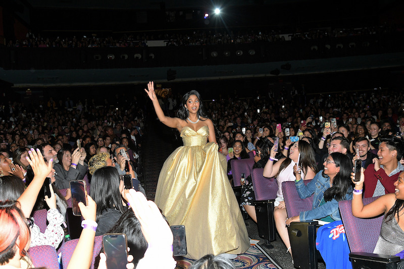 Cast of Never Have I Ever at the red carpet premiere in Los Angeles.