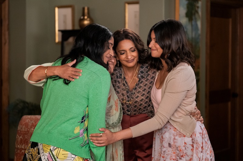 Maitreyi Ramakrishnan as Devi, Poorna Jagannathan as Nalini Vishwakumar and Richa Moorjani as Kamala