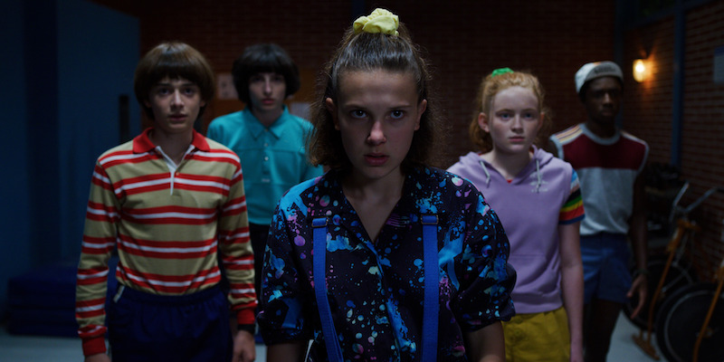 Noah Schnapp as Will Byers, Wolfhard as Mike Wheeler, Brown as Eleven, Sink as Max Mayfield and McLaughlin as Lucas Sinclair - See 36 Photos of Millie Bobby Brown as Everyone’s Favorite Hawkins