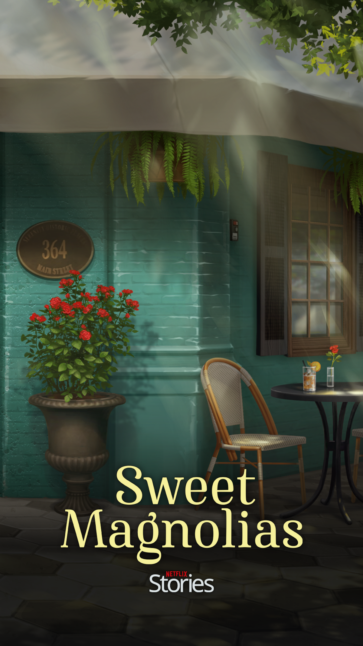Key art for the mobile game ‘Netflix Stories: Sweet Magnolias’.