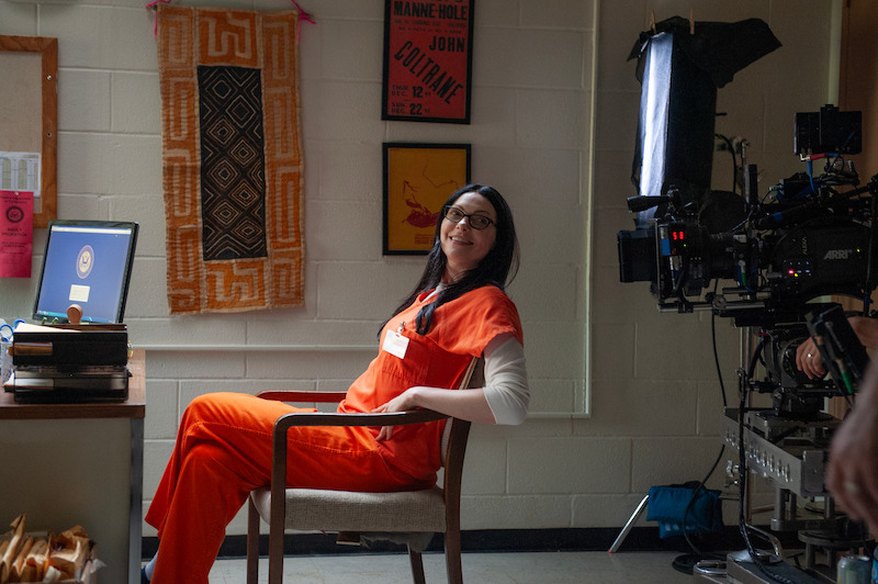  Laura Prepon as Alex on the set of Orange Is The New Black Season 3.