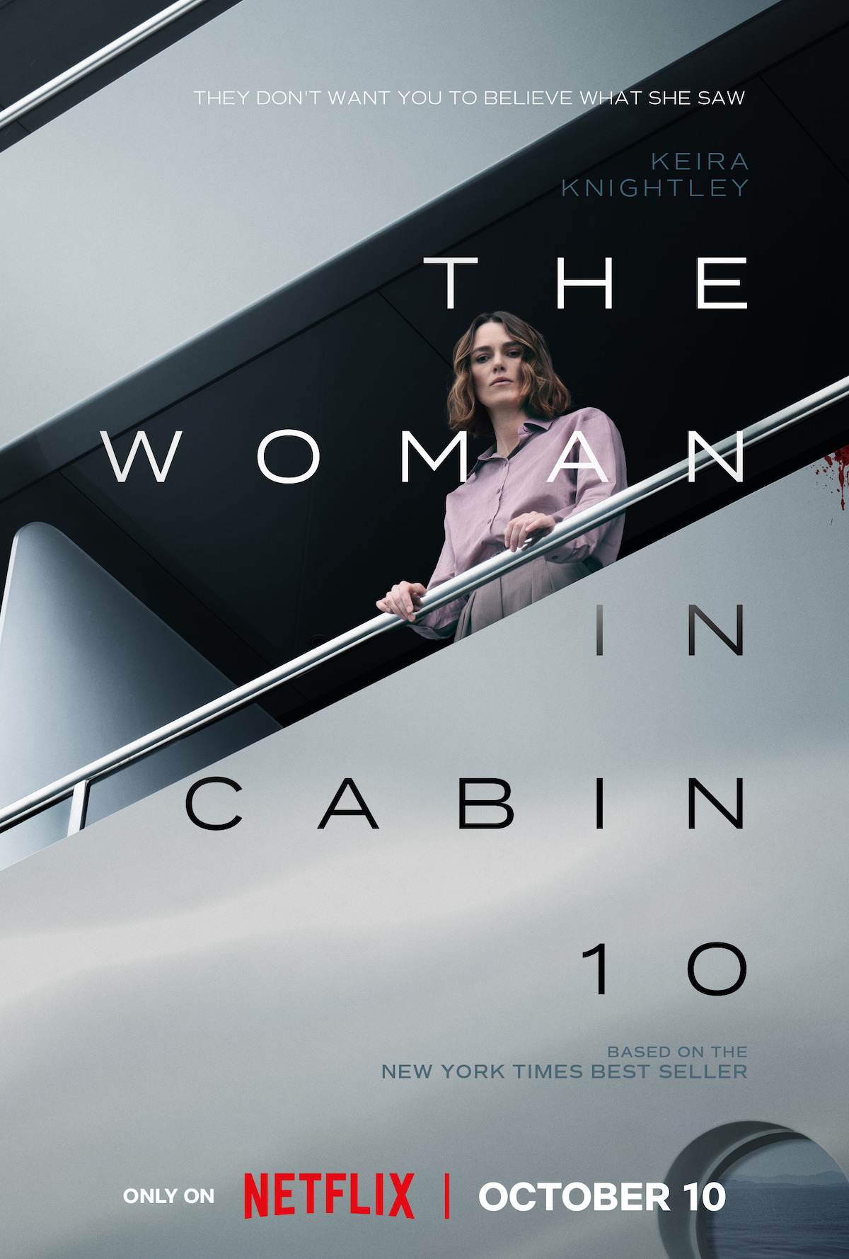 The teaser art for ‘The Woman in Cabin 10.’