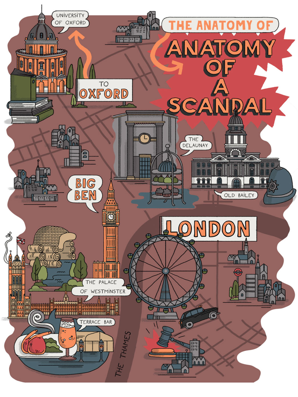 Illustrated Map of London 