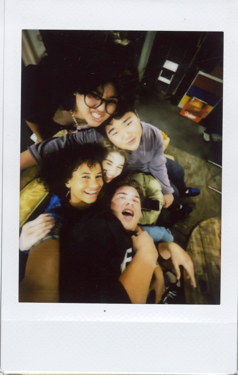 Hangin’ out in the Forman family basement.