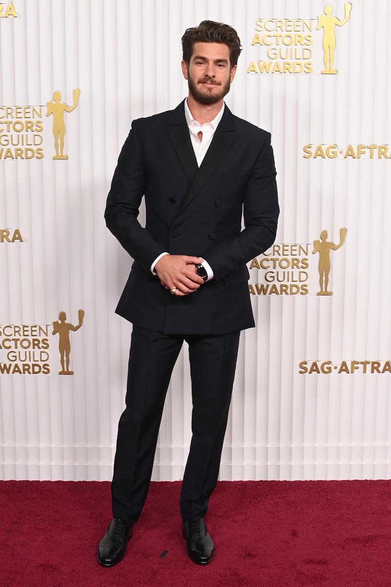 Andrew Garfield at the 2023 Screen Actors Guild Awards in Los Angeles.