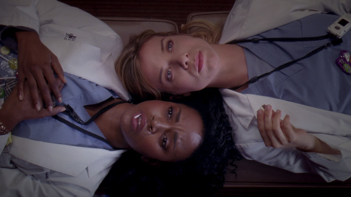 two doctors lay side by side. 