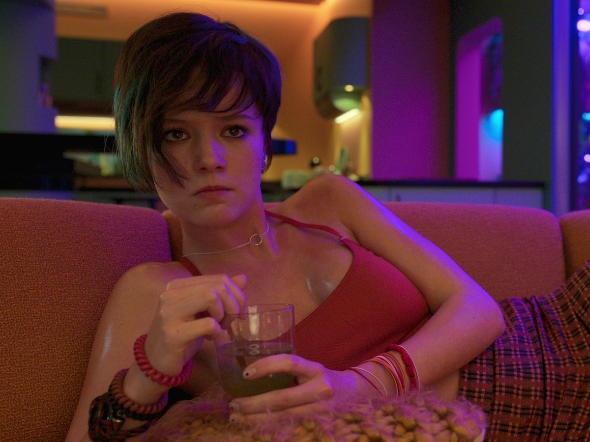 A close up image of Nina from the film Bigbug