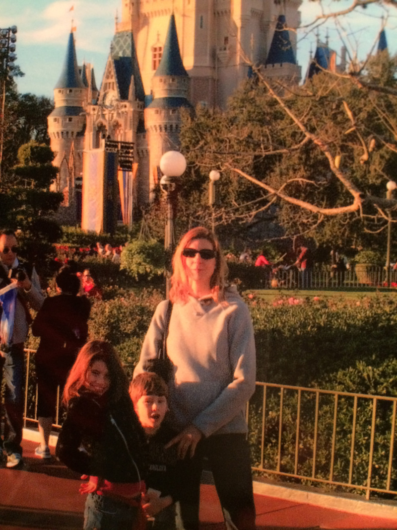 Rebecca, Amina and Belel at Disneyland, 2012.