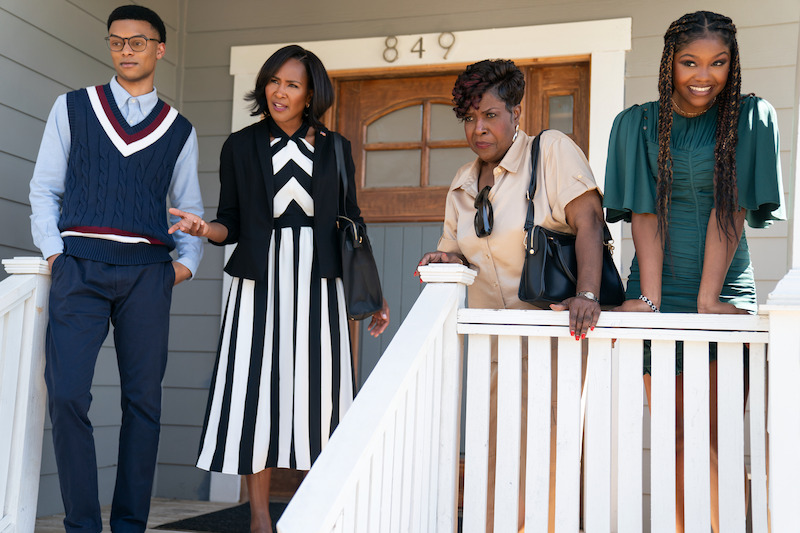 Tré Boyd as Titus Dunkerson, Terri J. Vaughn as Antoinette Dunkerson, Jo Marie Payton as Cleo Dunkerson, Drew Olivia Tillman as Lola Dunkerson in 'She The People'