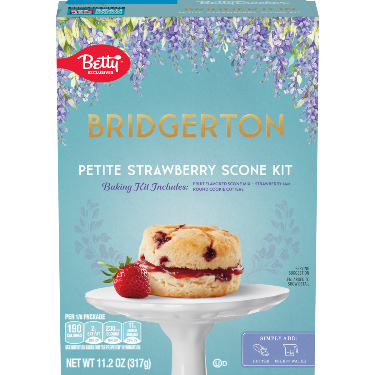 Petite strawberry scone baking kit from the ‘Bridgerton’ collaboration with Betty Crocker