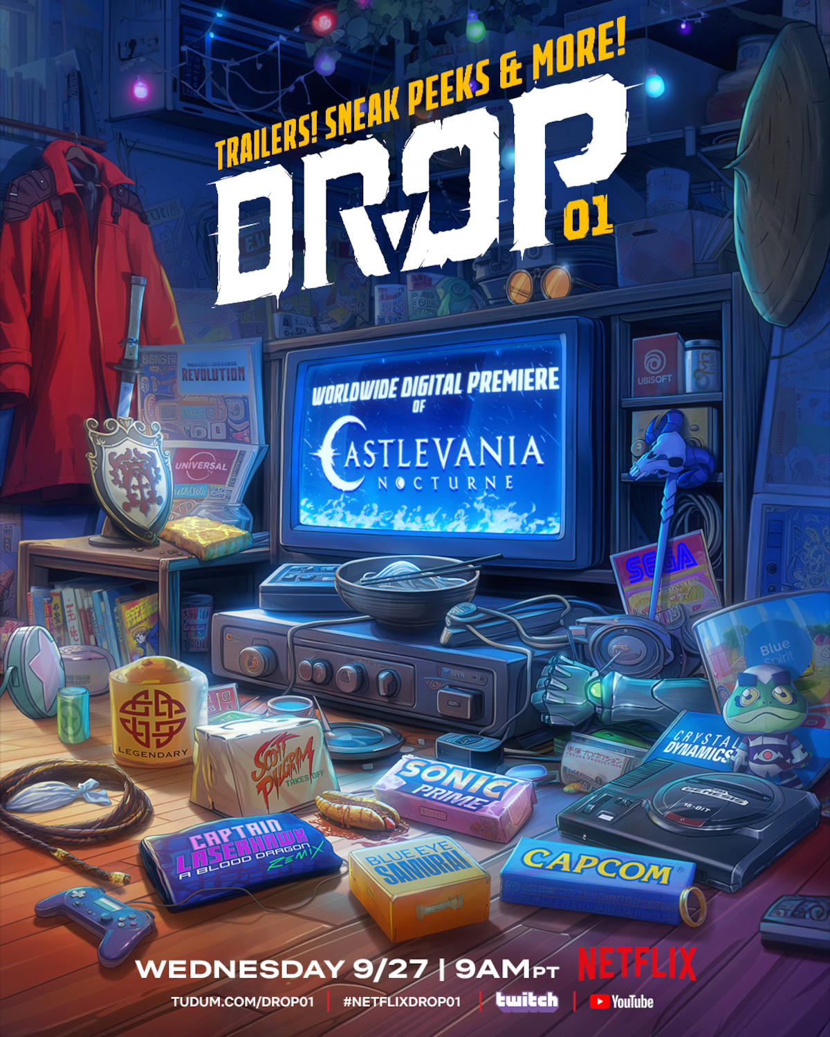 Drop 01 Key art illustration