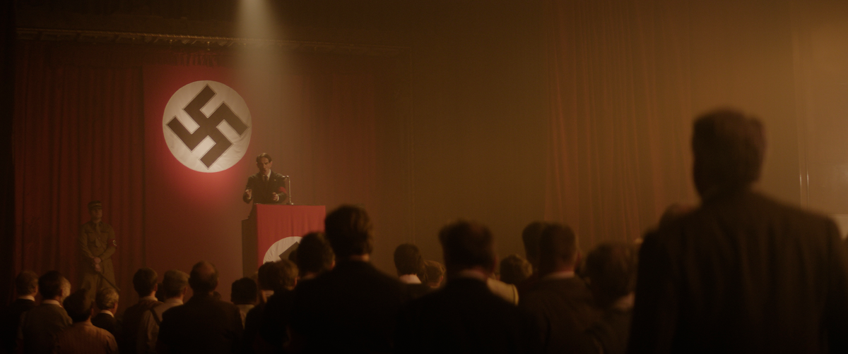 A reenactment from ‘Hitler and the Nazis: Evil on Trial’