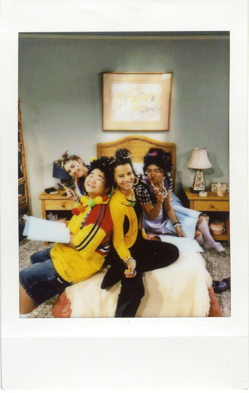 Haverda, Reyn Doi (Ozzie), Aufderheide and Morelos on set.