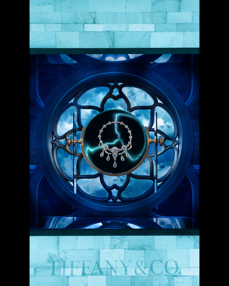 ‘Frankenstein’ Tiffany & Co. window display.
