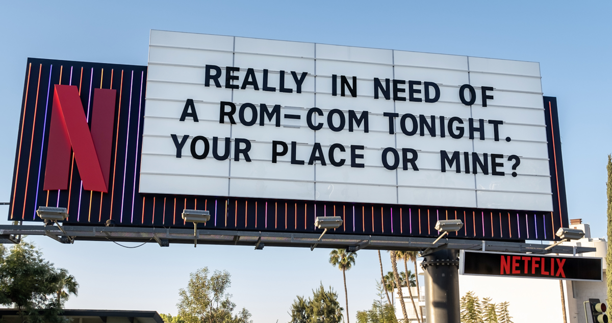 ‘Your Place or Mine’ Sunset marquee