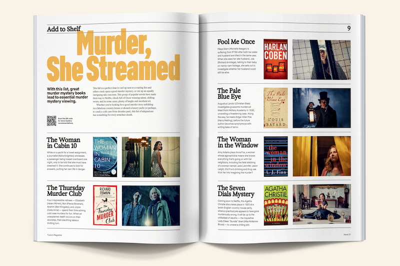 Issue spread of murder mystery recommendations