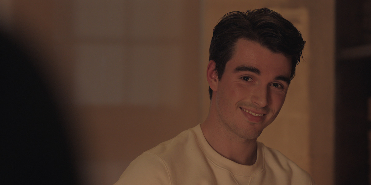 Corey Mylchreest as Jamie in “My Oxford Year’