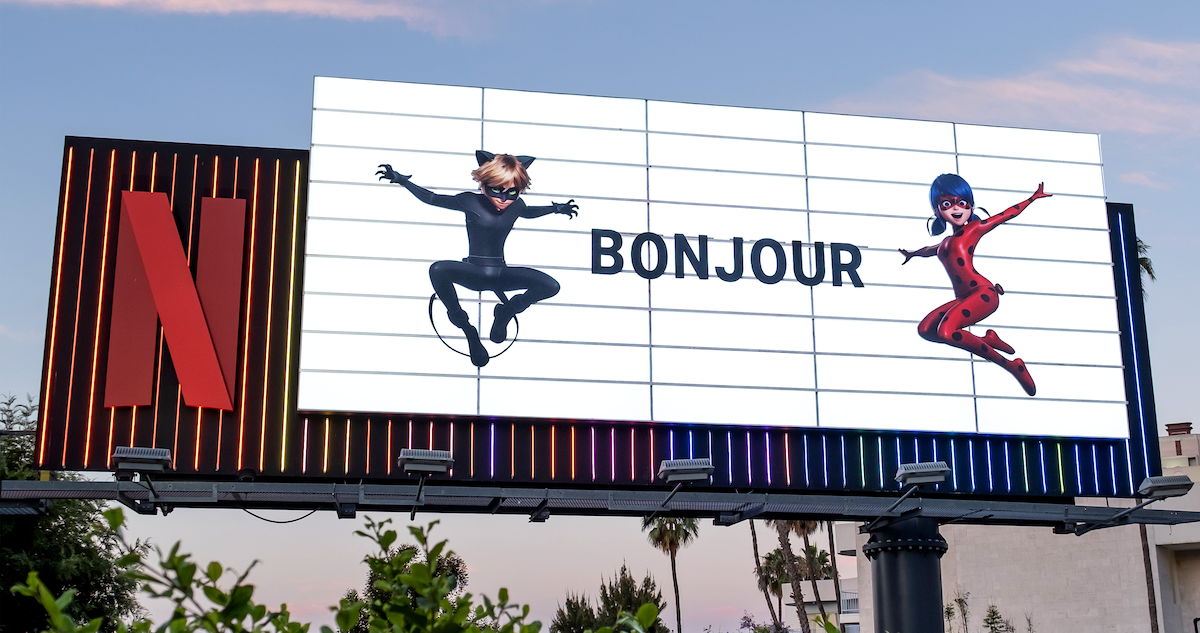 Miraculous: Ladybug & Cat Noir the Movie Billboard on Sunset Blvd